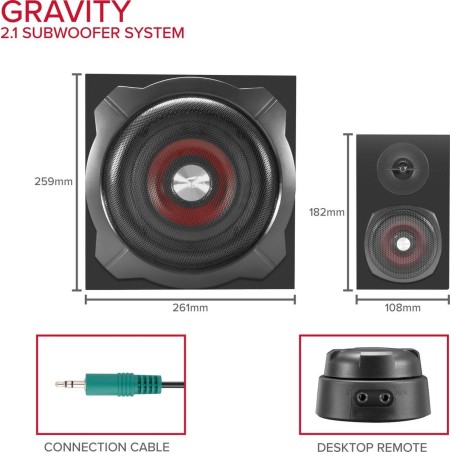 Speedlink GRAVITY 2.1 Subwoofer System Sort